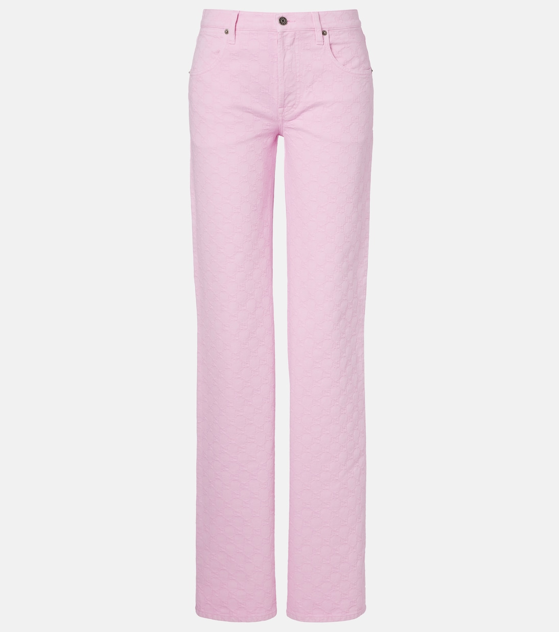 GG jacquard straight jeans | Gucci