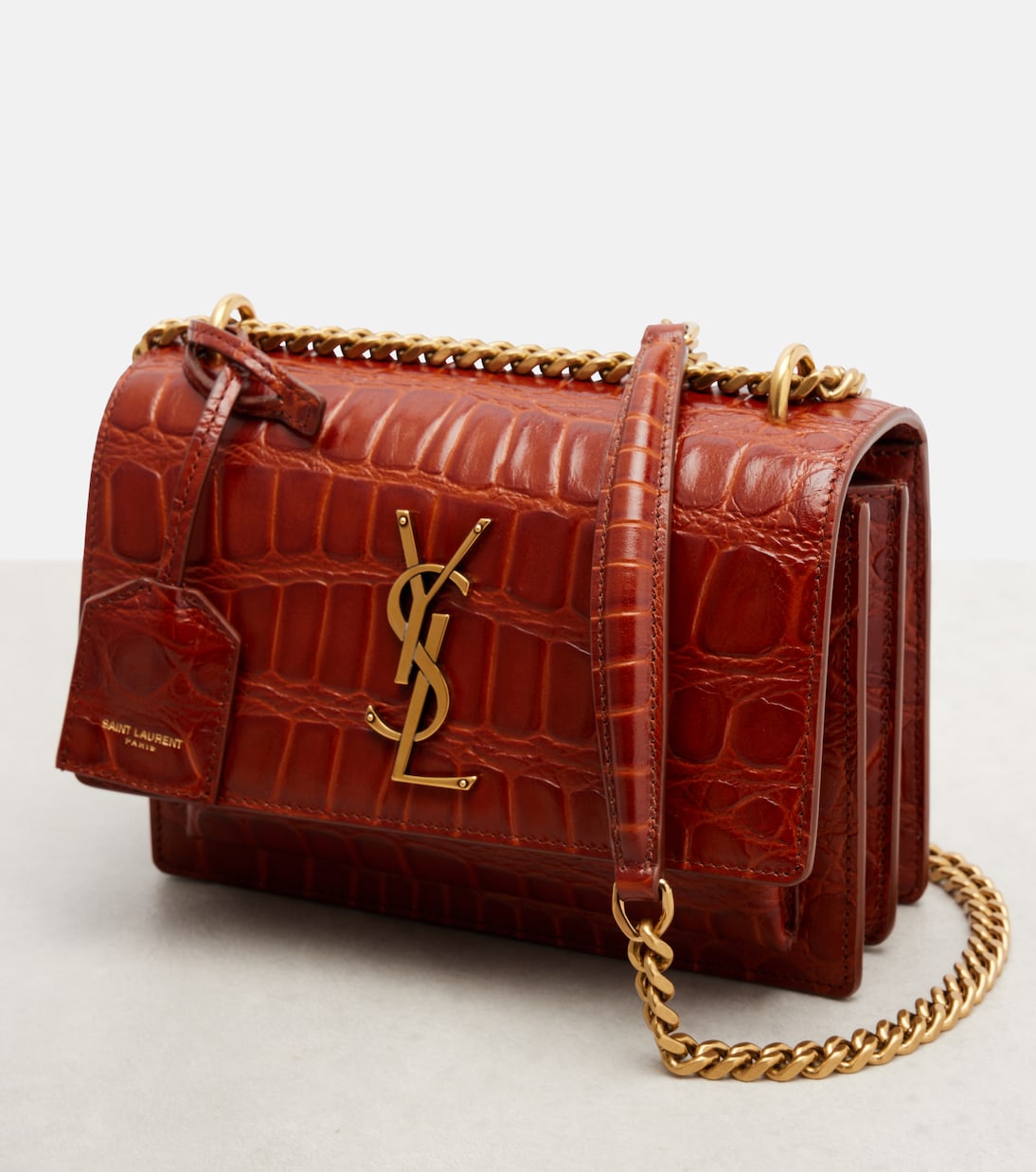 Sunset S号皮革斜挎包 | Saint Laurent