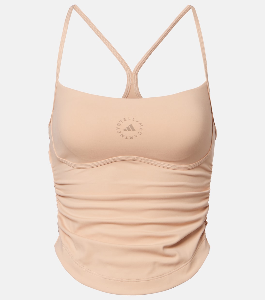 Logo ruched tank top | Adidas by Stella McCartney