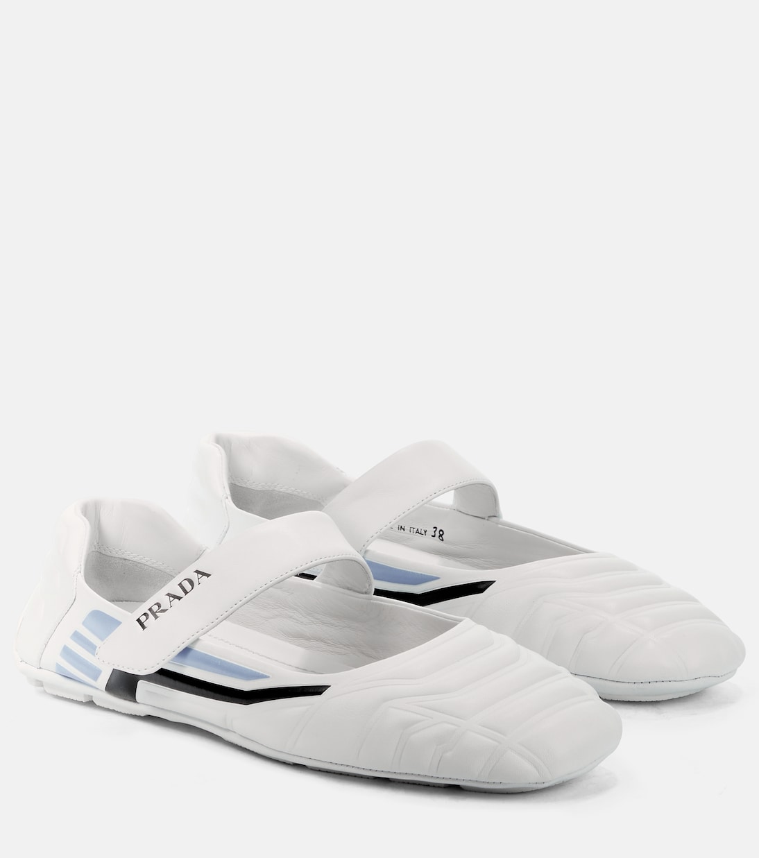 Leather ballet flats | Prada