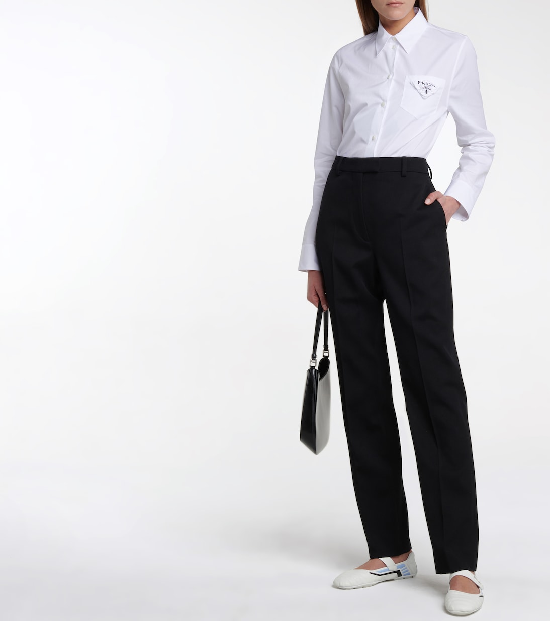 Leather ballet flats | Prada