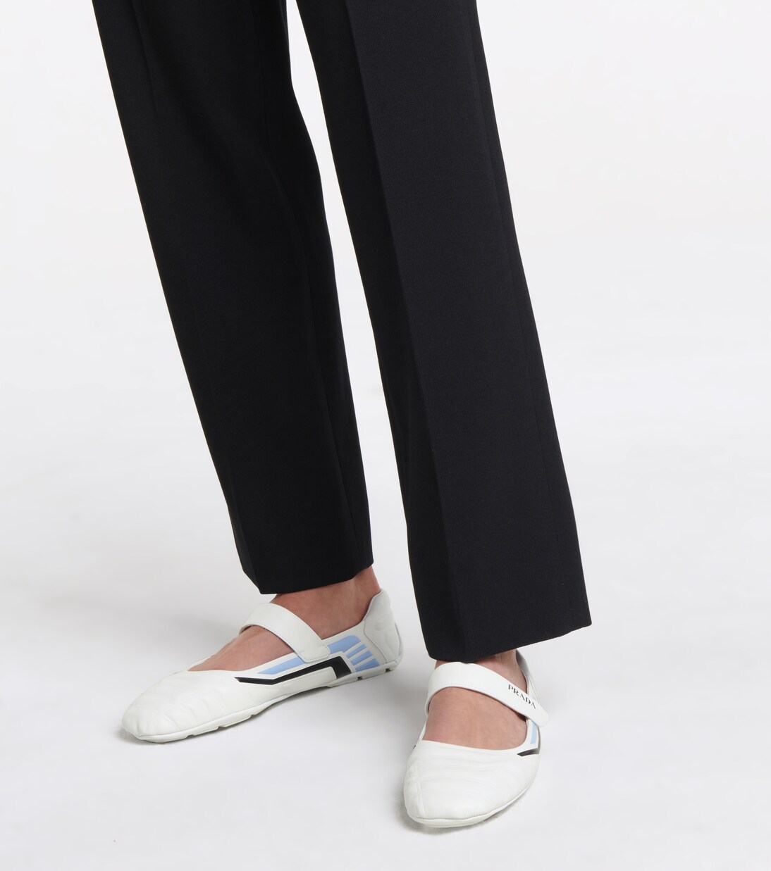 Leather ballet flats | Prada