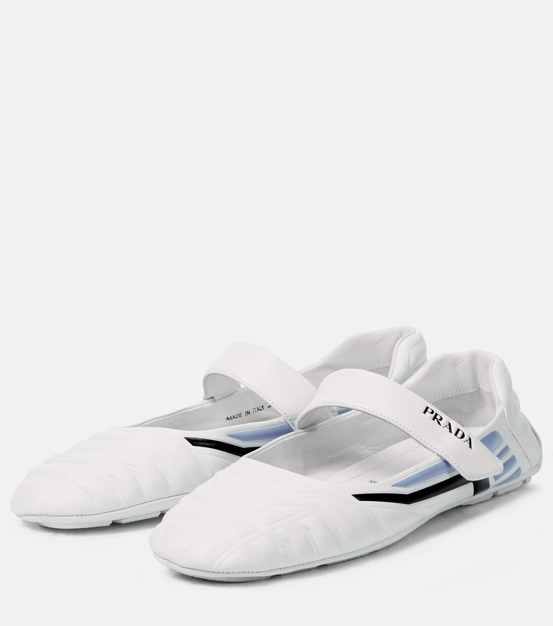 Leather ballet flats | Prada