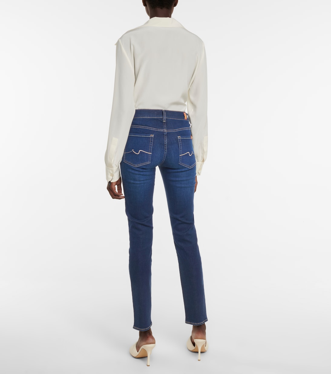 Roxanne mid-rise slim jeans | 7 For All Mankind