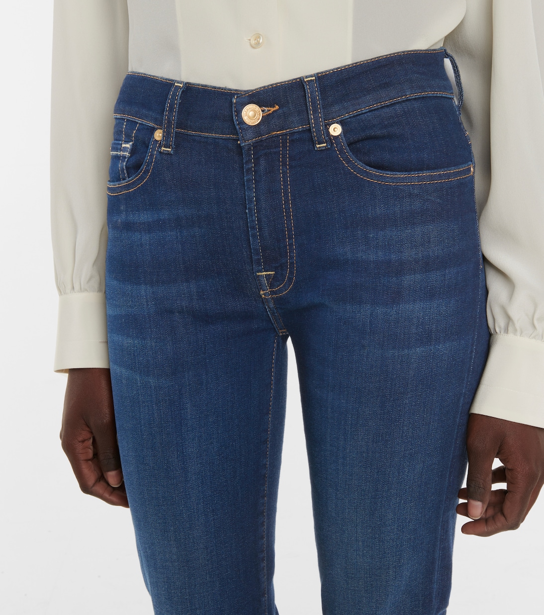 Roxanne mid-rise slim jeans | 7 For All Mankind