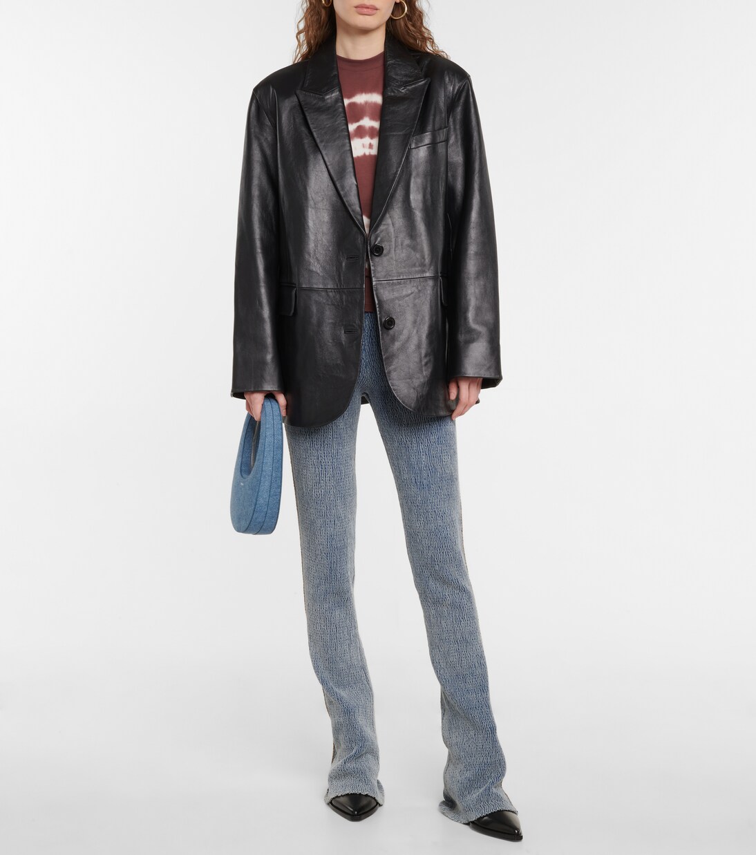 Blazer Carter aus Leder | Stand Studio