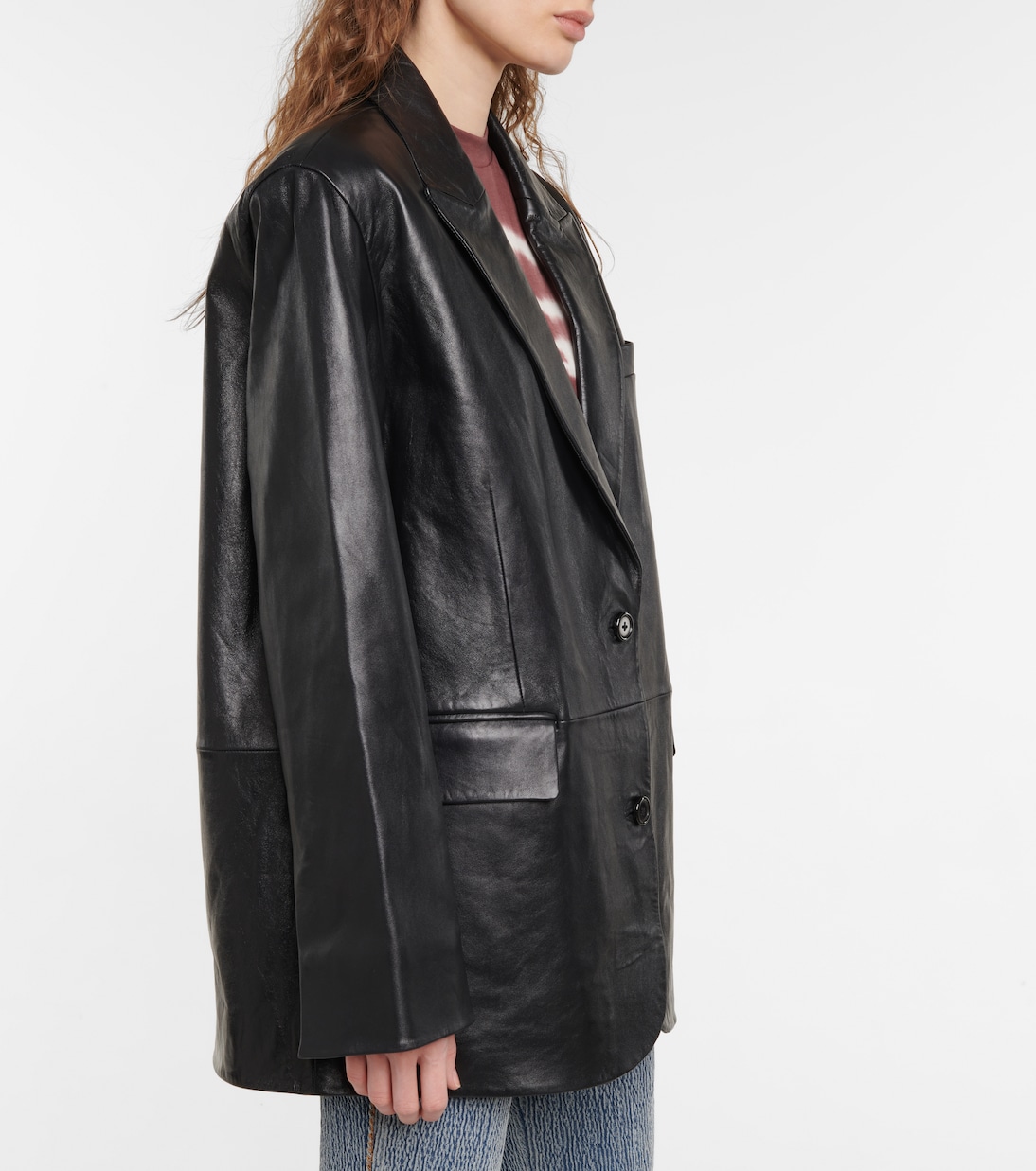 Blazer Carter aus Leder | Stand Studio