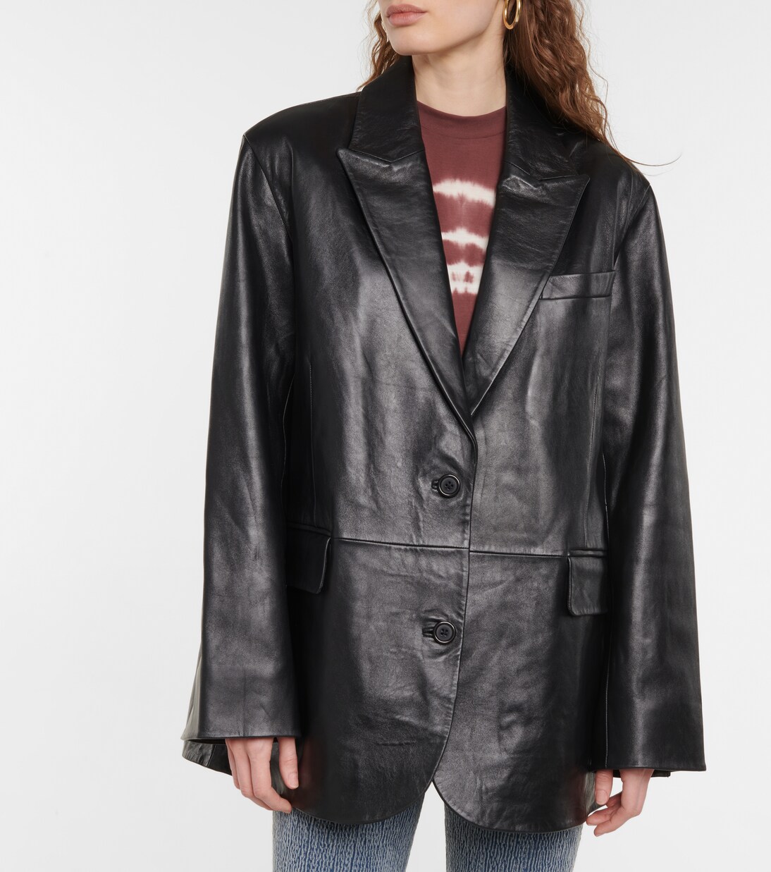 Blazer Carter aus Leder | Stand Studio