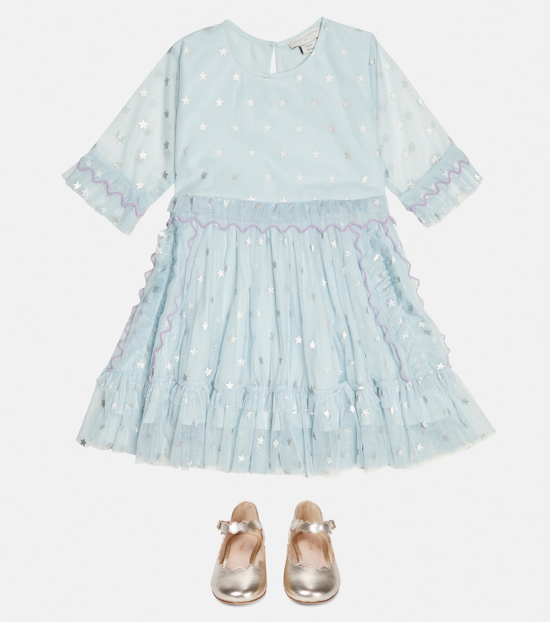 Bedrucktes Kleid aus Tüll | Stella McCartney Kids