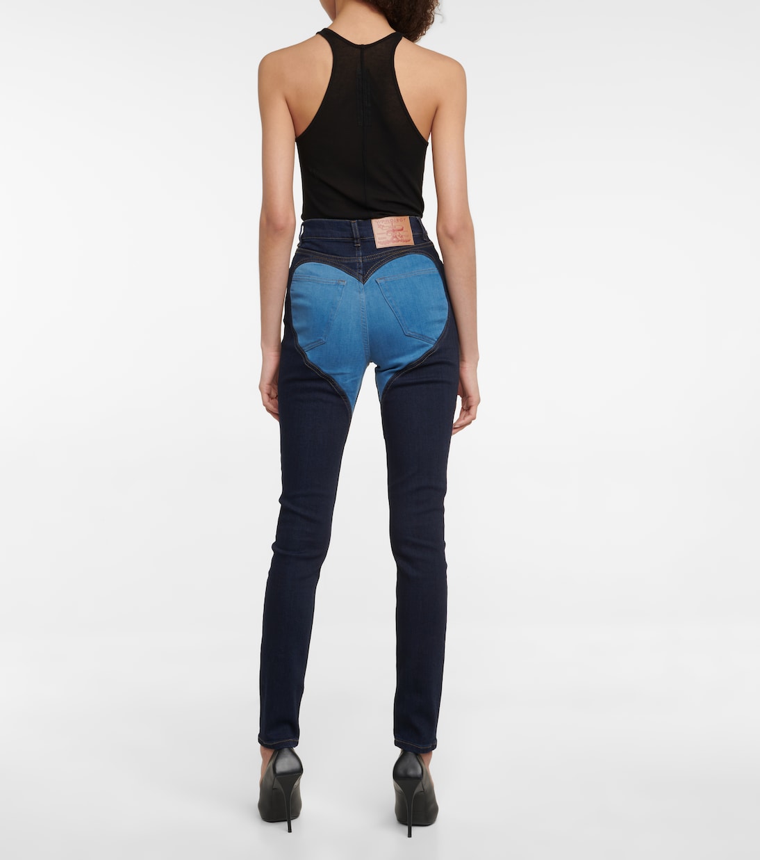Paneled high-rise skinny jeans | Y/Project