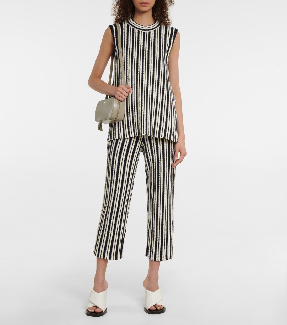 Top en mezcla de algodón a rayas | Jil Sander