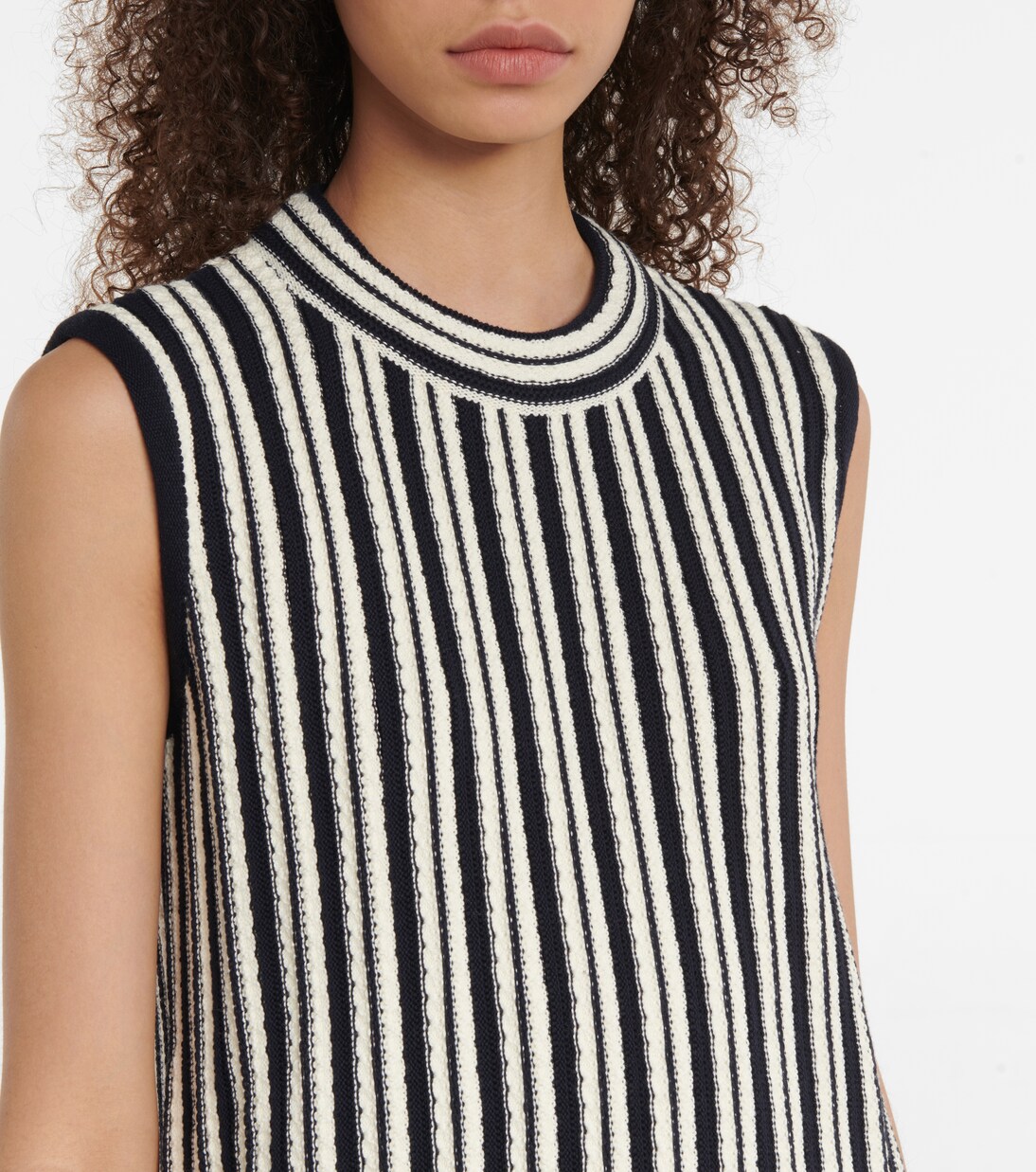 Top en mezcla de algodón a rayas | Jil Sander
