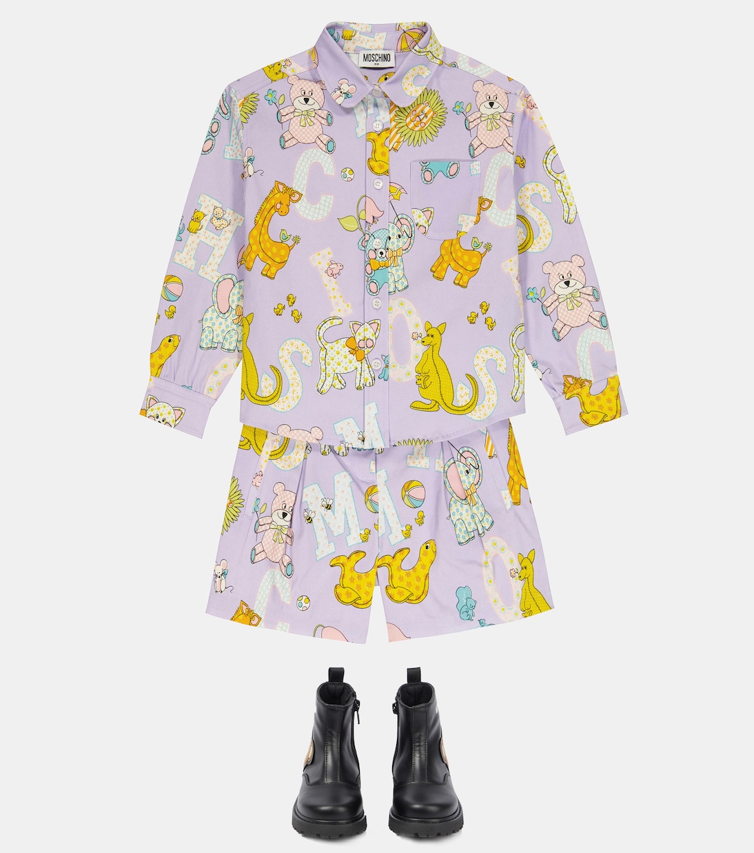 Stiefel aus Leder | Moschino Kids
