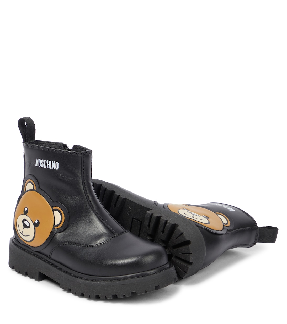 Stiefel aus Leder | Moschino Kids