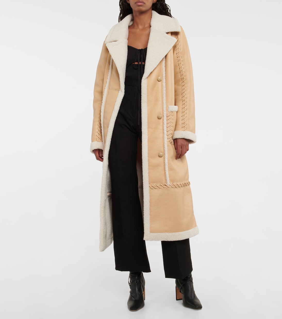 Mantel Windsor aus Velourslederimitat | Simkhai