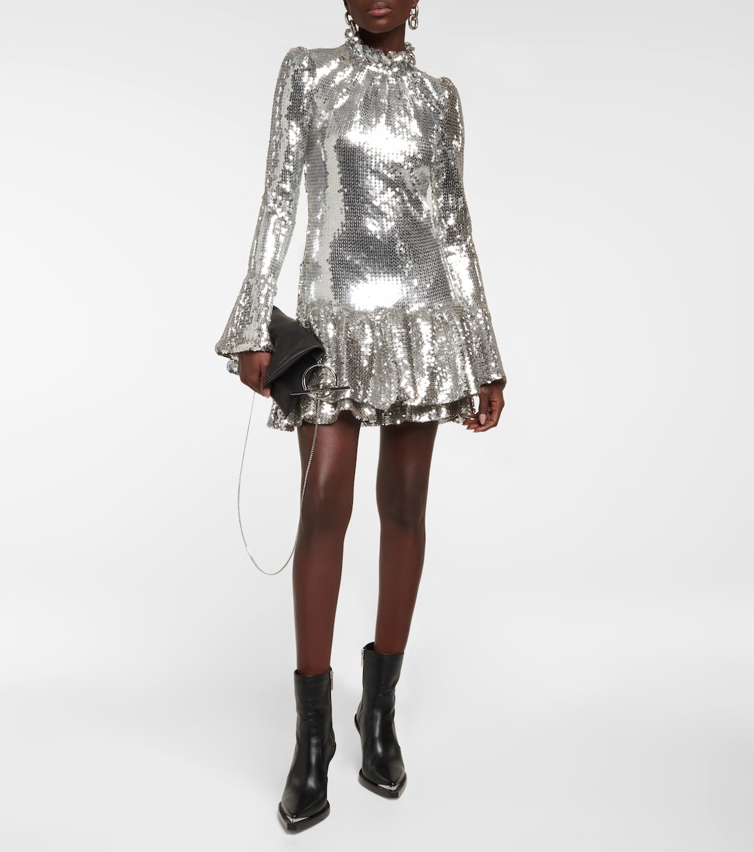 Minikleid mit Pailletten | Rabanne