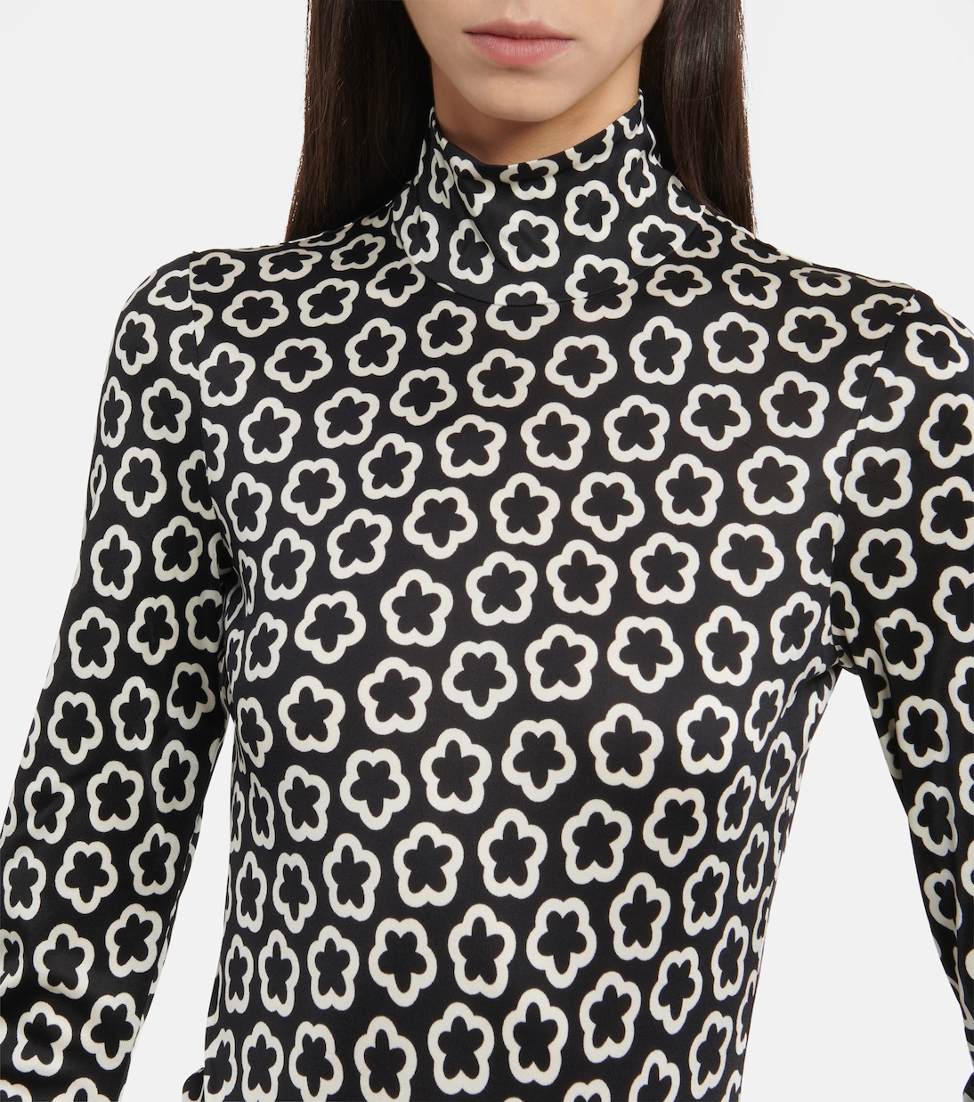 Top de cuello alto estampado | Tory Burch