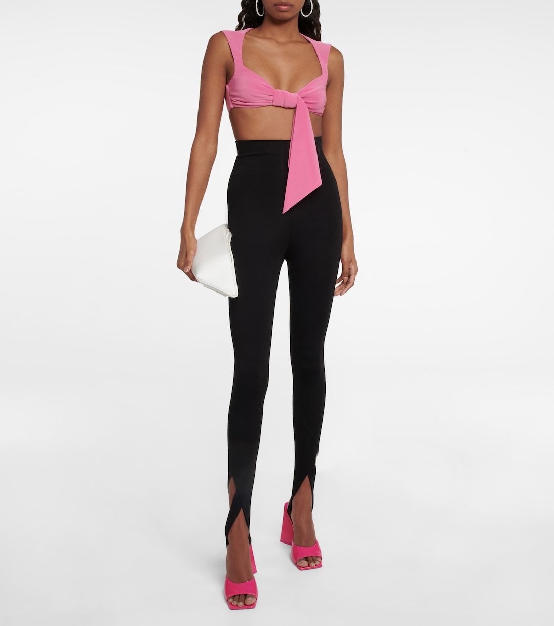 Cropped-Top aus Jersey | The Attico