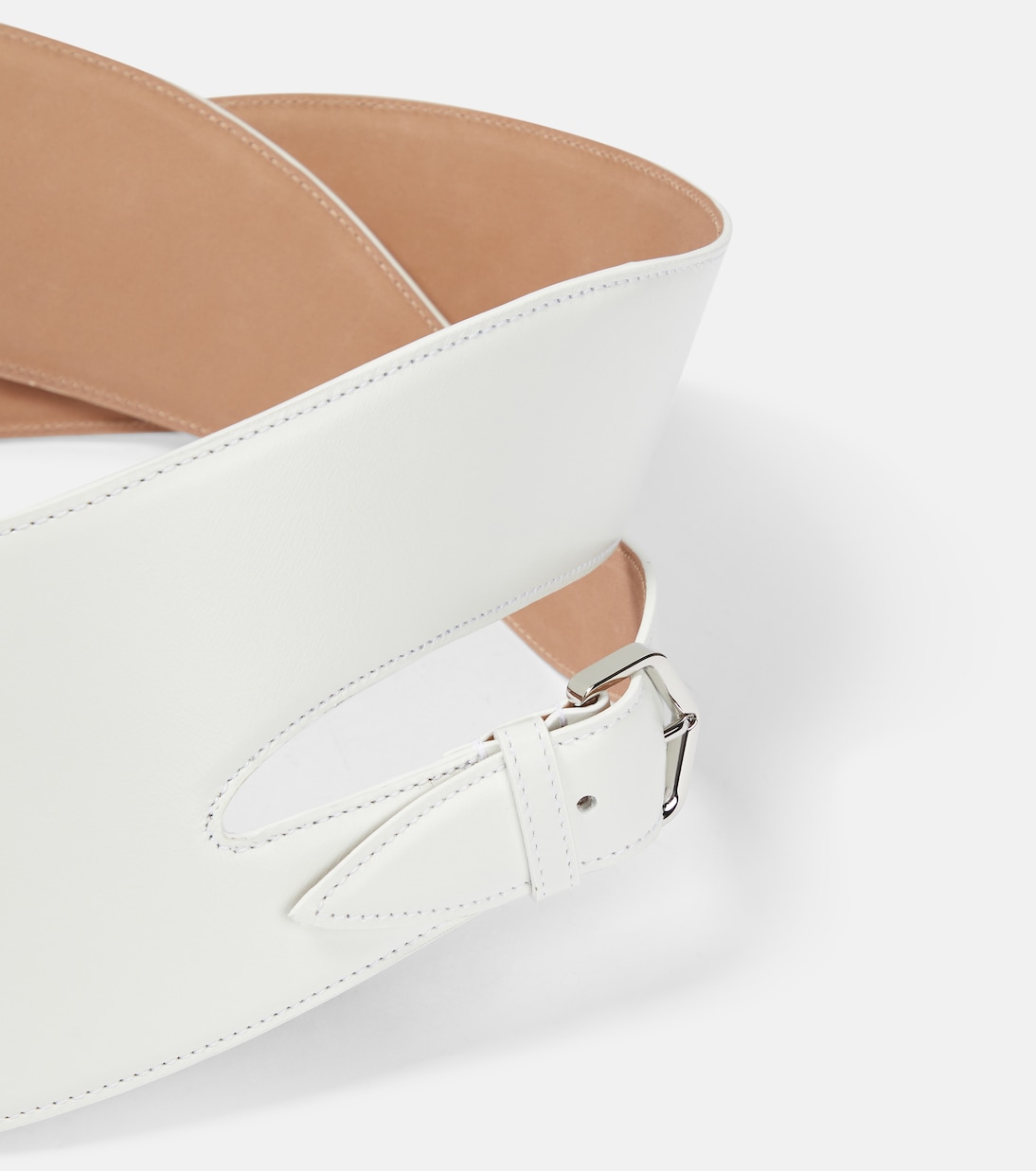 Cintura in pelle con dettagli traforati ALAÏA per stile giovane e audace