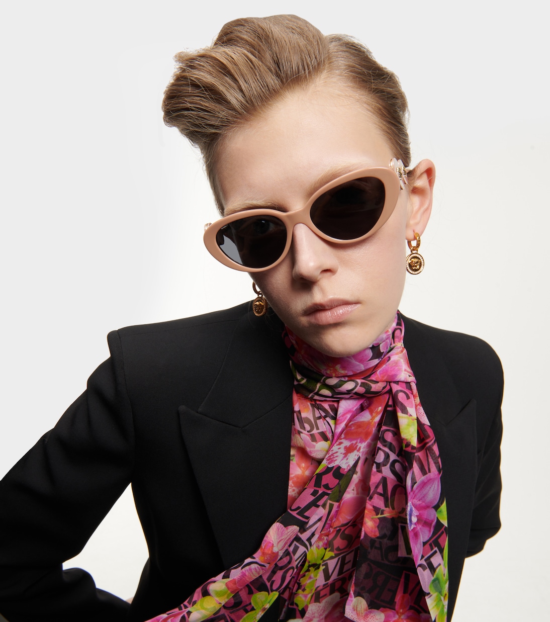 Gafas de sol cat-eye adornadas | Versace