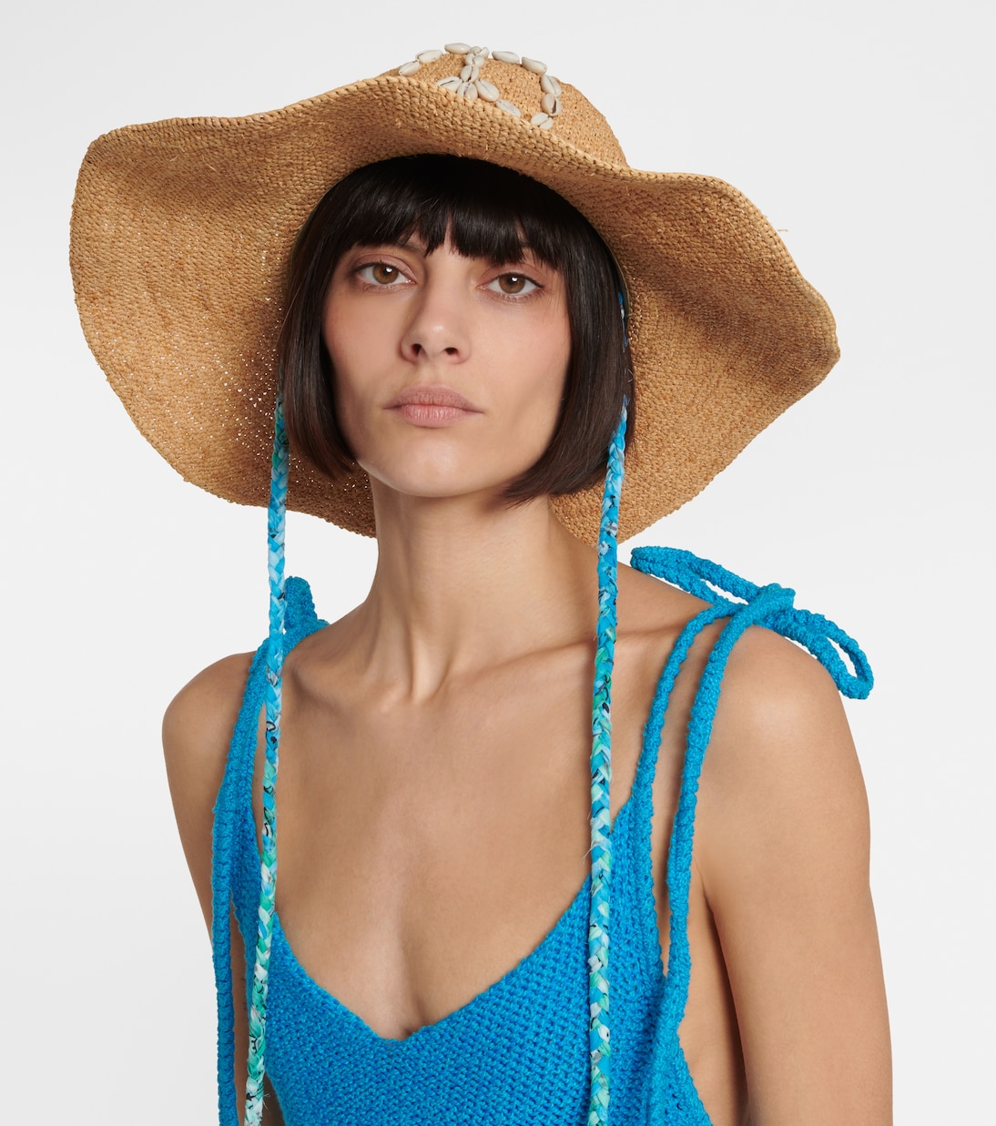 Cappello in rafia con conchiglie | Alanui