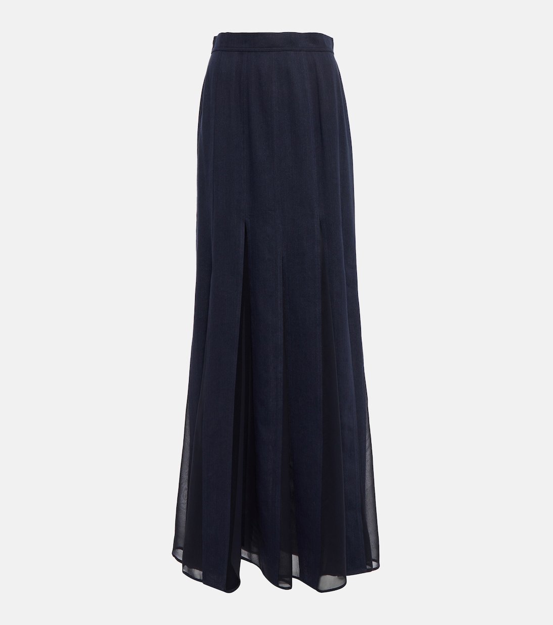 Nicia linen-blend and silk maxi skirt | Max Mara