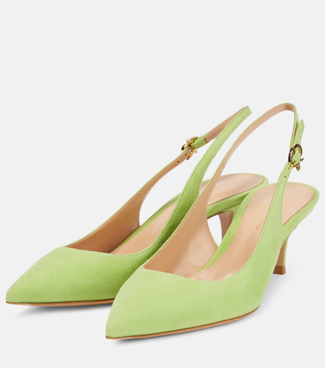 Pumps slingback Ribbon 55 in suede | Gianvito Rossi