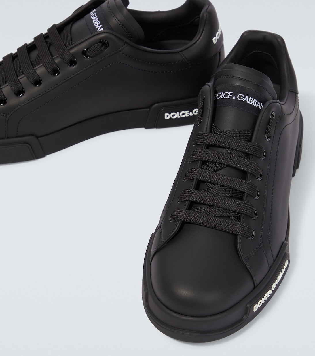 Sneakers aus Leder in Schwarz Dolce Gabbana Mytheresa