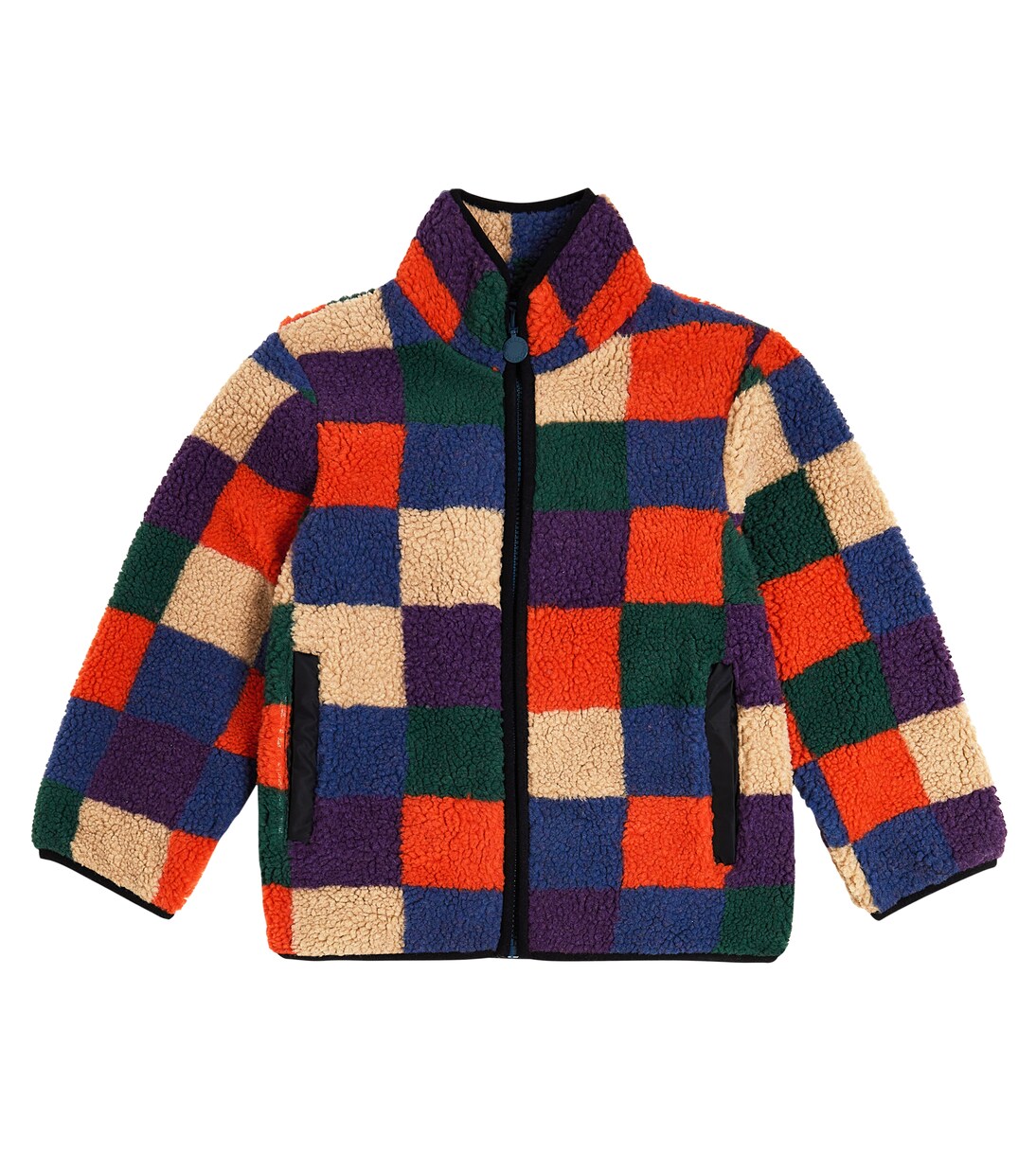 Checked fleece jacket | Stella McCartney Kids