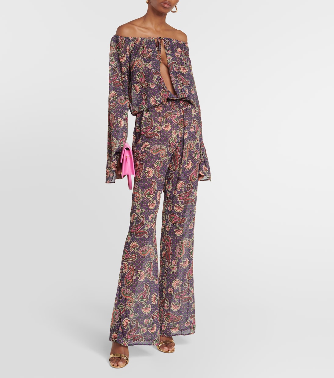 Jumpsuit in jersey con stampa paisley | Bananhot