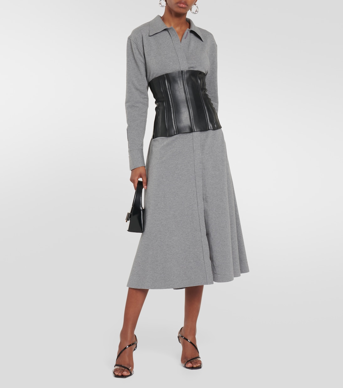 Grace faux leather corset top | Norma Kamali
