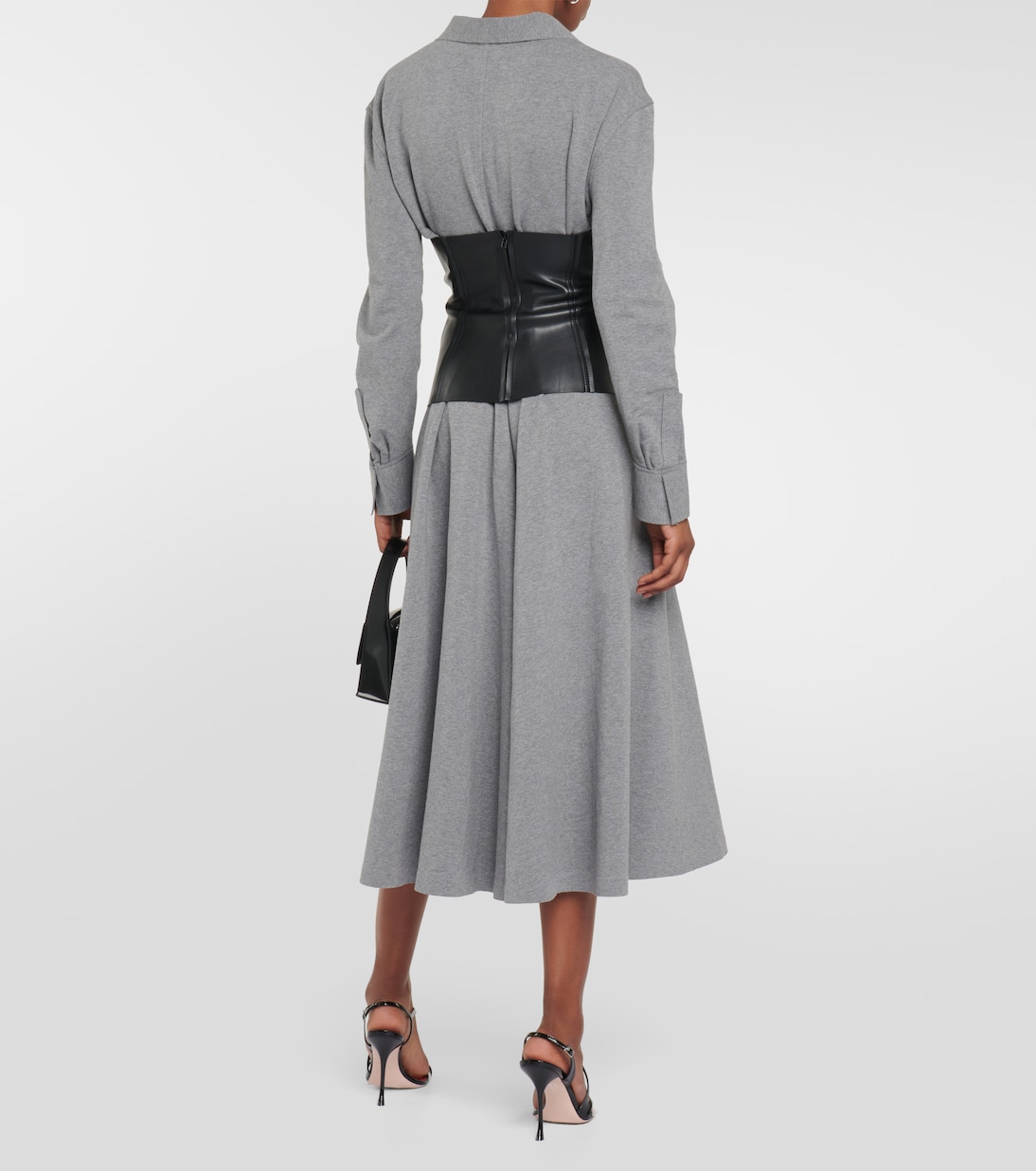 Grace faux leather corset top | Norma Kamali