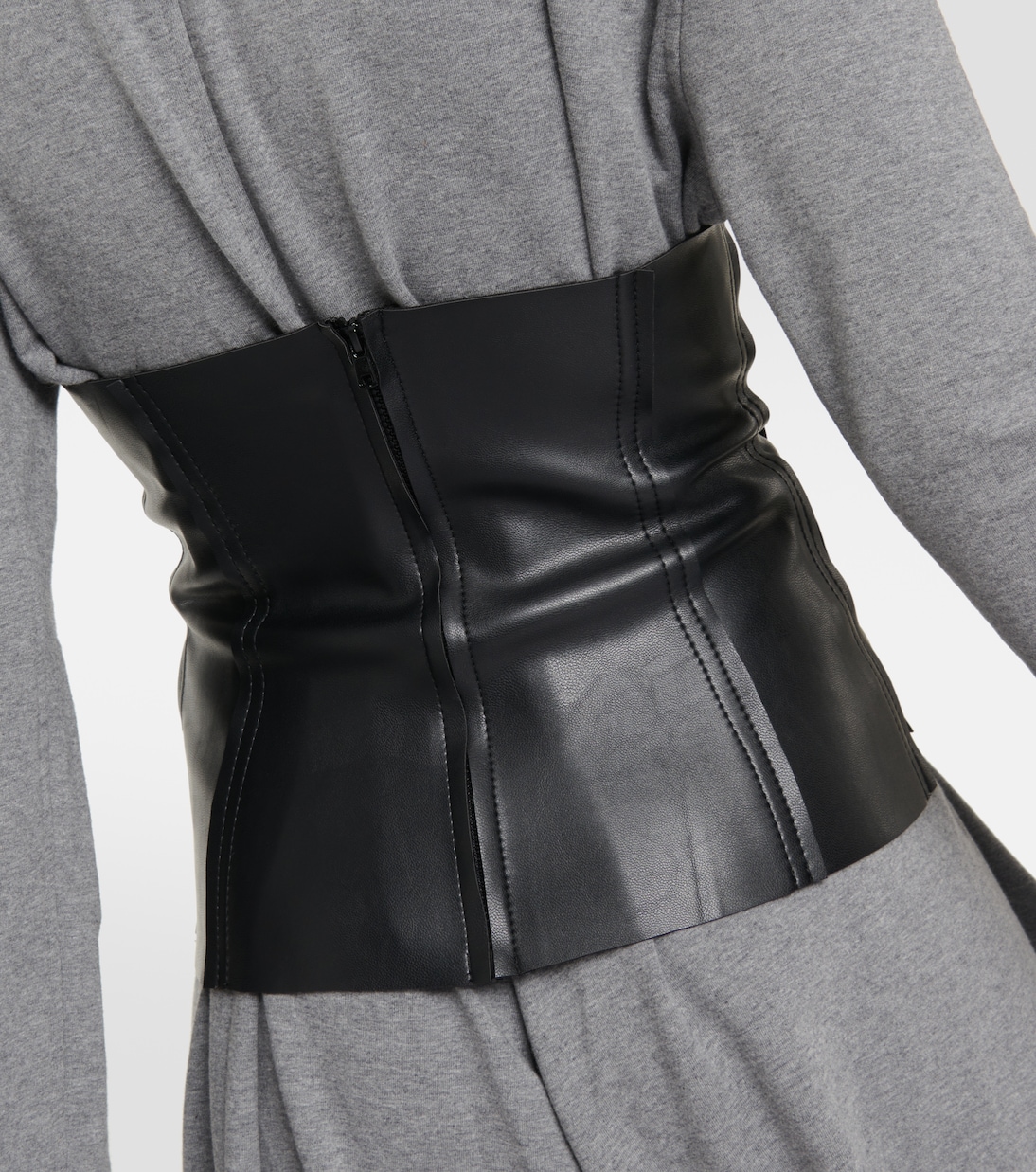 Grace faux leather corset top | Norma Kamali