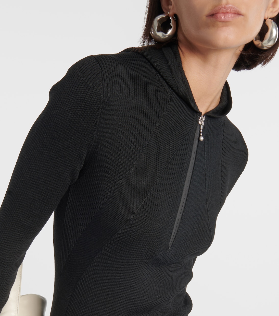 Vestido midi en mezcla de lana | Jil Sander