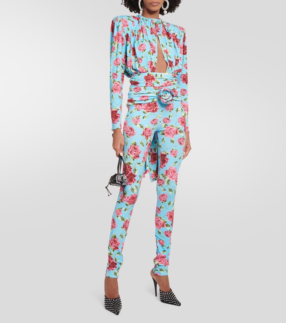 Blouse en soie mélangée à fleurs | Magda Butrym