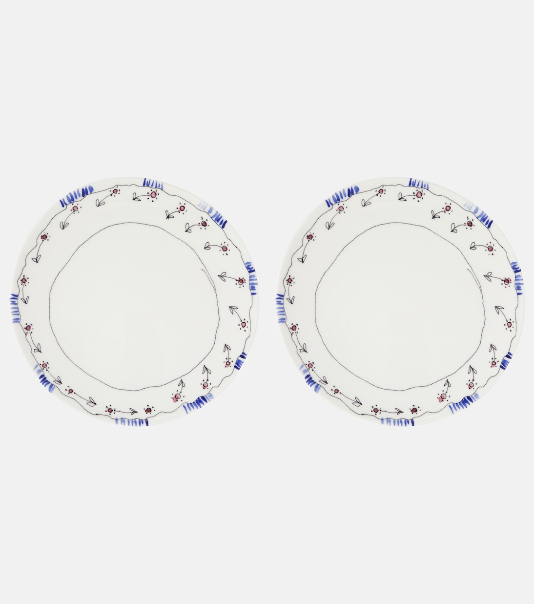 x Marni Anemone Milk set of 2 dessert plates | Serax