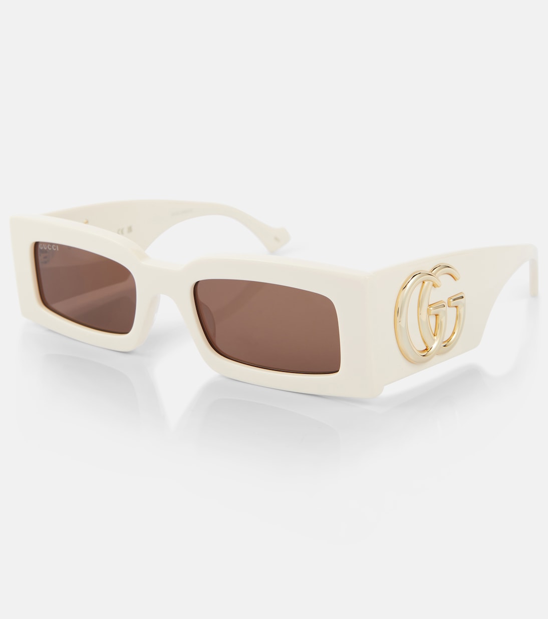 Occhiali da sole rettangolari GUCCI con logo Double G, stile giovane e trendy