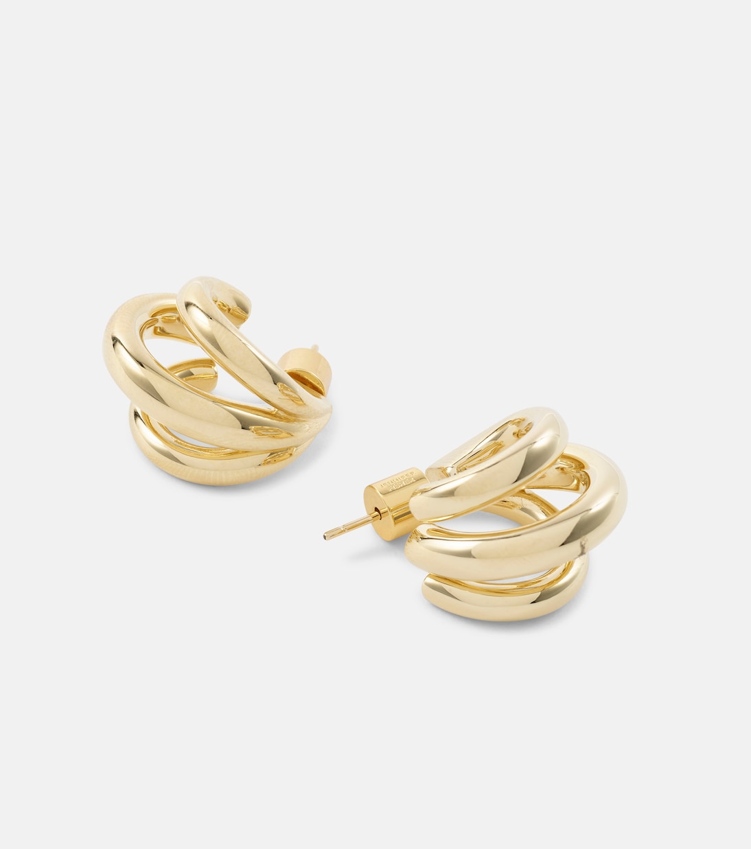 Boucles d'oreilles Triple Micro en plaqué or 10 ct | Jennifer Fisher