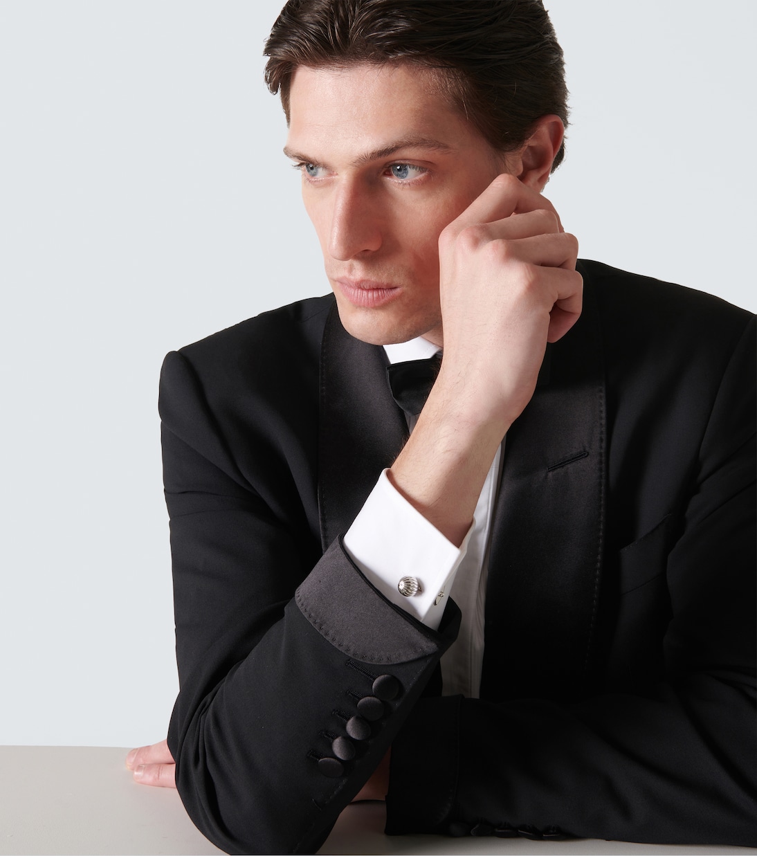 Gemelli bagnati in platino | Lanvin