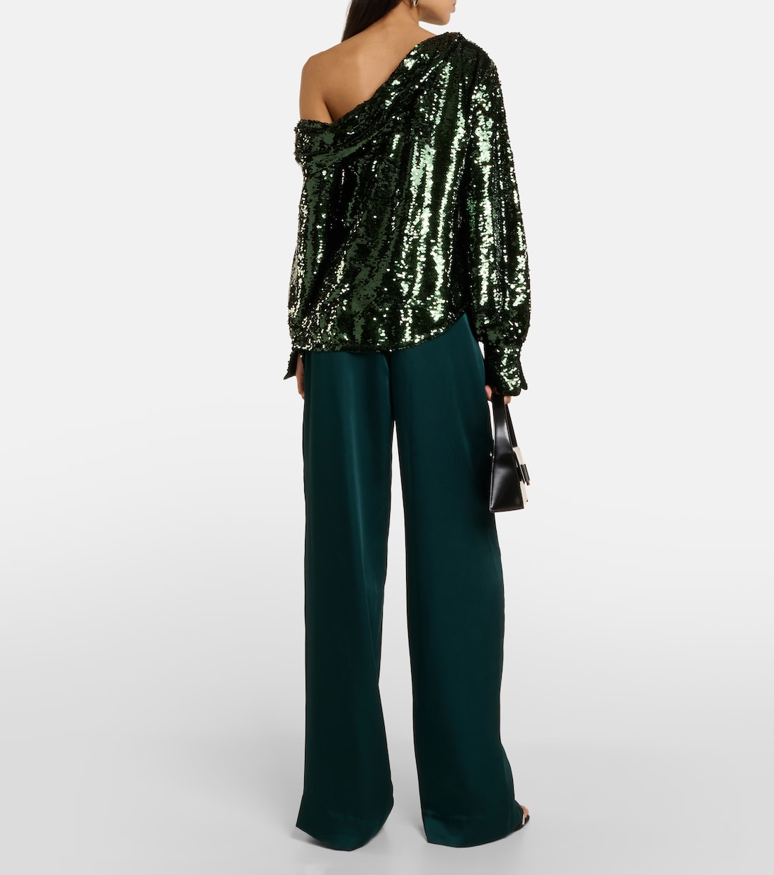 Alice sequined one-shoulder top | Simkhai
