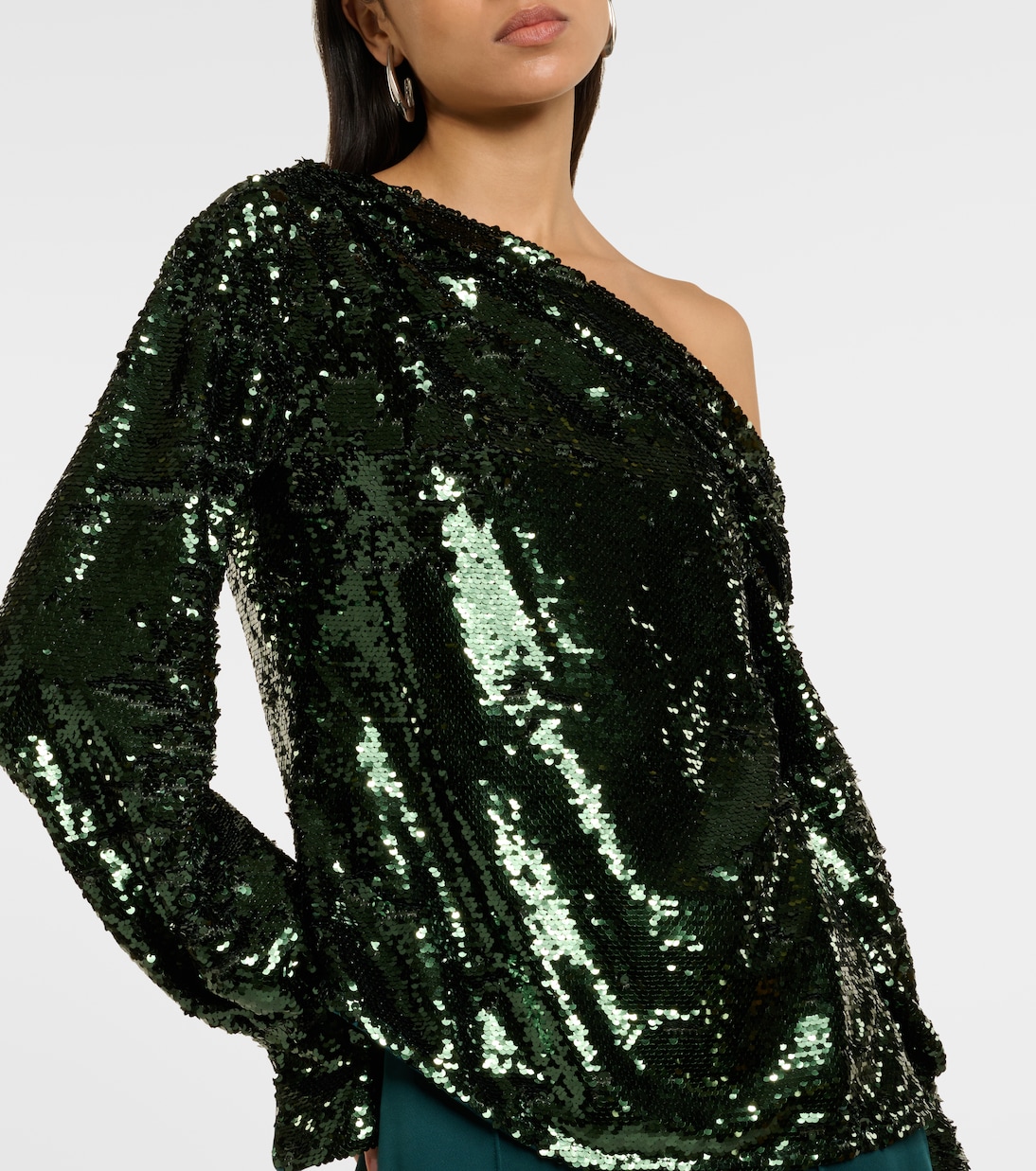 Alice sequined one-shoulder top | Simkhai
