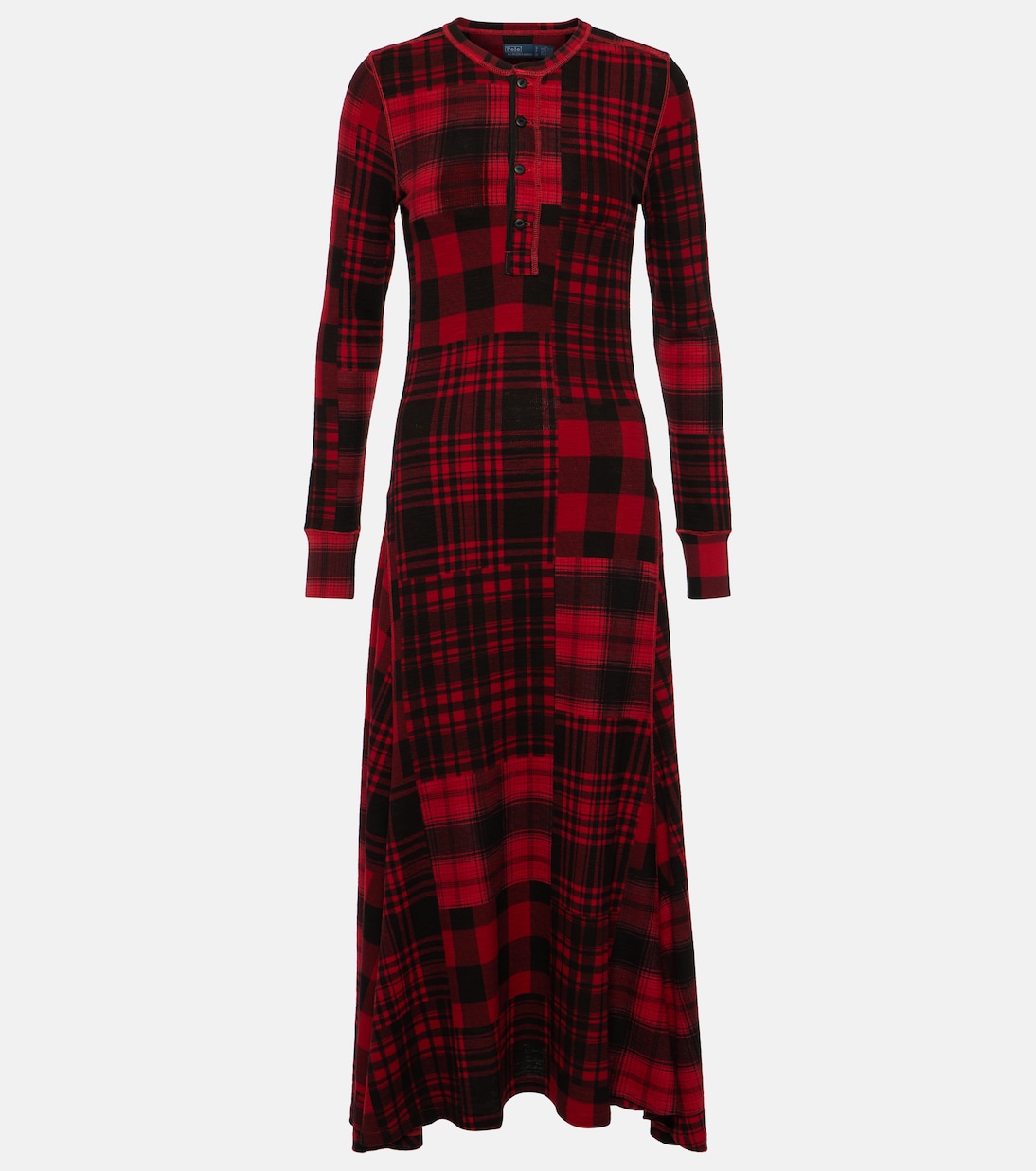 Ralph lauren plaid maxi dress deals