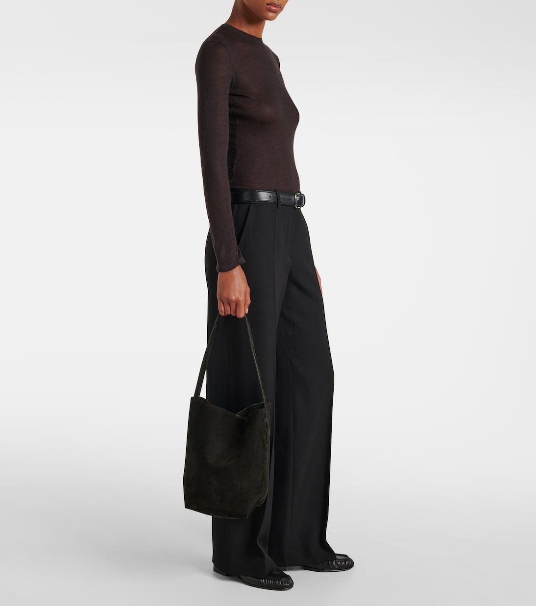 Cabas Park N/S Medium en daim | The Row