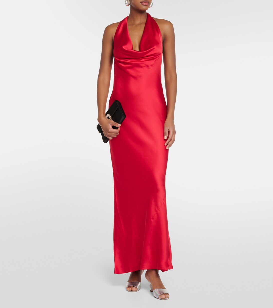 Robe longue en satin | Norma Kamali