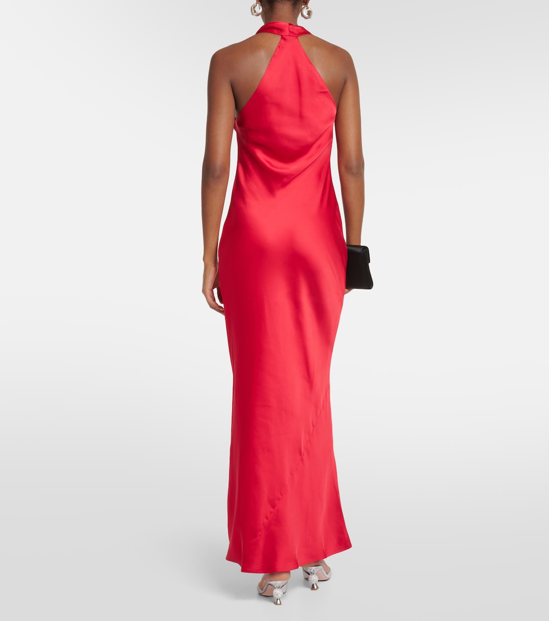 Robe longue en satin | Norma Kamali