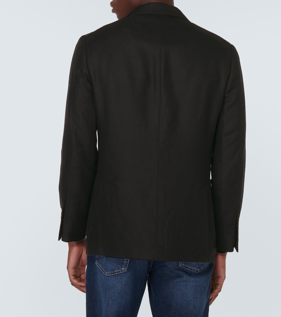 Blazer in lino, lana e seta | Brunello Cucinelli