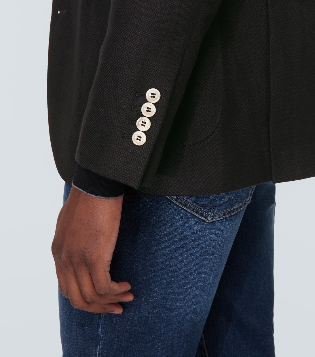Blazer in lino, lana e seta | Brunello Cucinelli