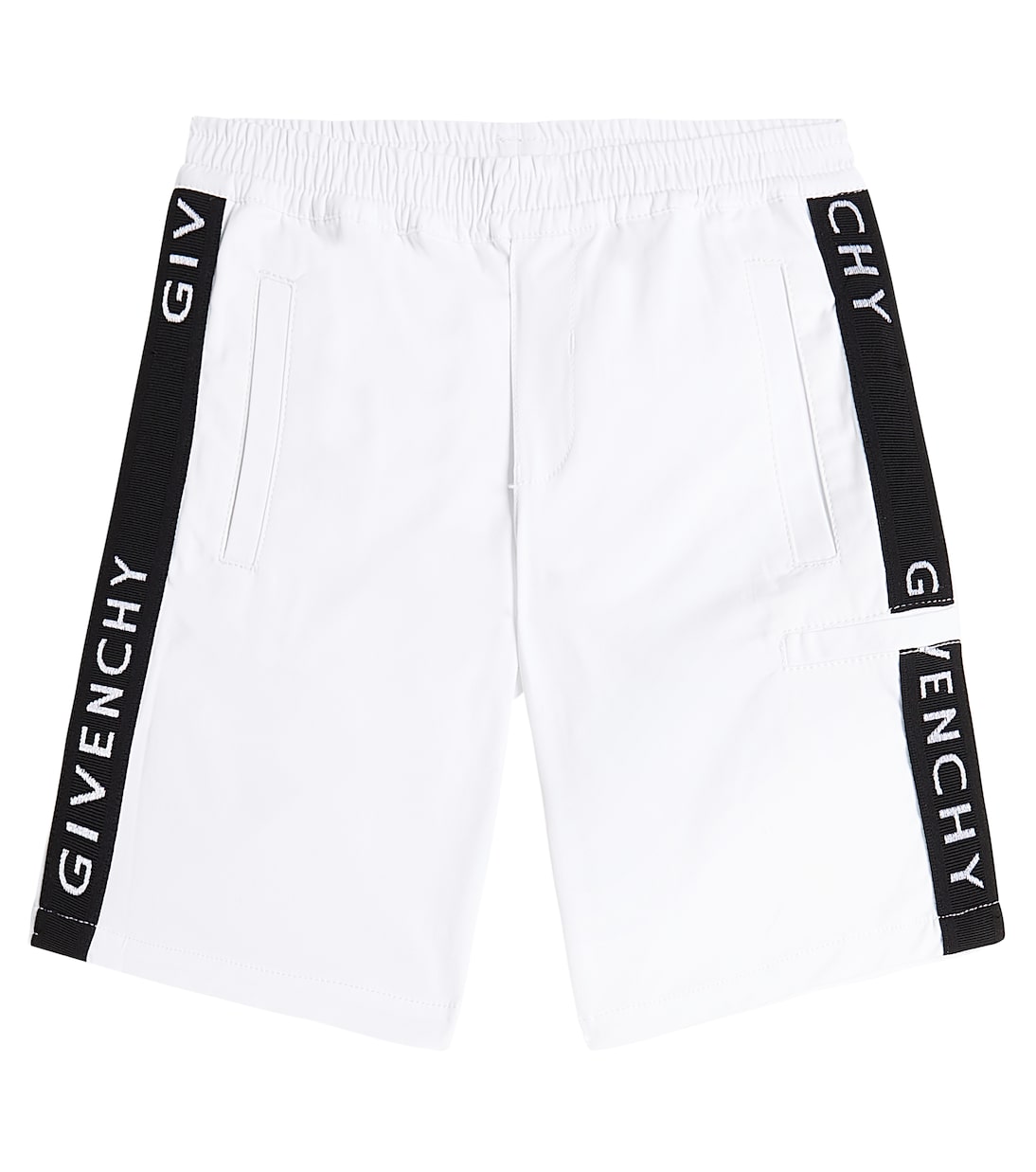 Bermudas de mezcla de algodón con logo | Givenchy Kids