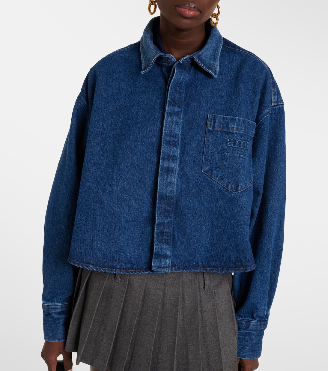 Chaqueta de denim de algodón | Ami Paris