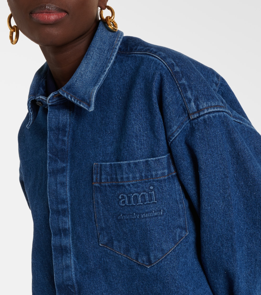 Chaqueta de denim de algodón | Ami Paris